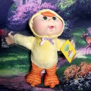 Cabbage Patch Kids Yellow and Orange Stuffed Animal Duck Toy